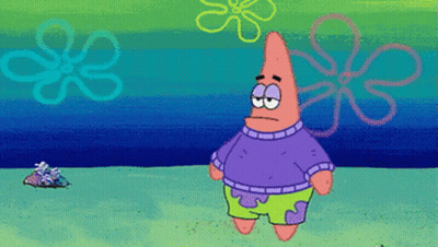 Patrick Star In Purple Sweater And Shorts GIF