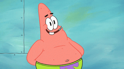 Patrick Star Laughing With Mouth Open GIF