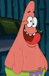 Patrick Star Loco Silly GIF