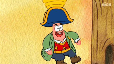 Patrick Star Loses Balance GIF