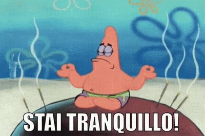 Patrick Star Lotus Position Stai Tranquillo GIF