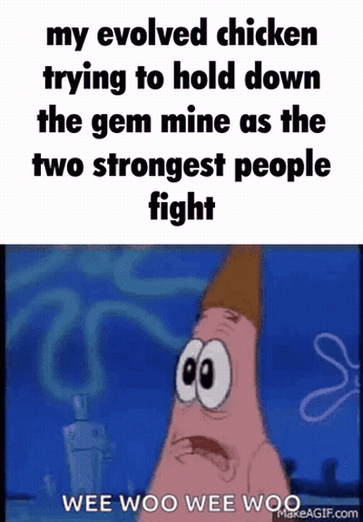 Patrick Star Making Chicken Meme GIF