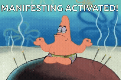 Patrick Star Meditating Manifesting Activated GIF
