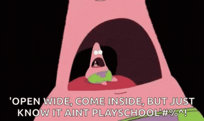 Patrick Star Open Wide Come Inside GIF