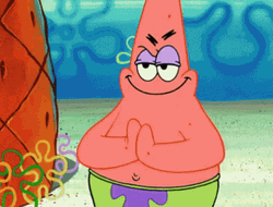 Patrick Star Planning Bad GIF