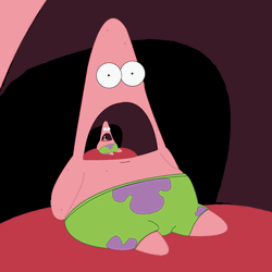 Patrick Star Reaction Infinite Illusion GIF