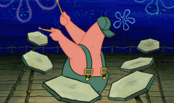 Patrick Star Rimshot GIF