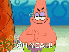 Patrick Star Rubbing Hands Evil Plan  GIF