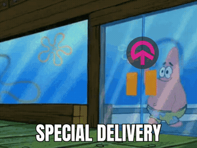Patrick Star Says Special Delivery GIF