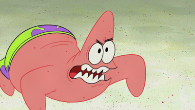 Patrick Star Screaming GIF