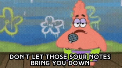Patrick Star Singing Into Microphone GIF