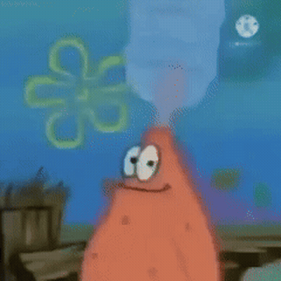 Patrick Star Smiley Face Painting GIF