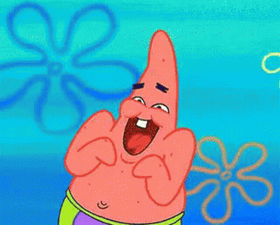 Patrick Star Smiling Making Funny Face GIF