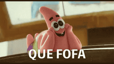 Patrick Star Smiling With Que Fofa