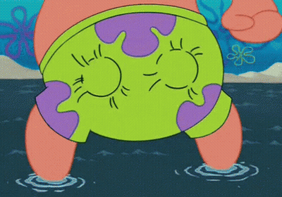 Patrick Star Standing In Ocean GIF