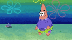 Patrick Star Stores His Shirt GIF
