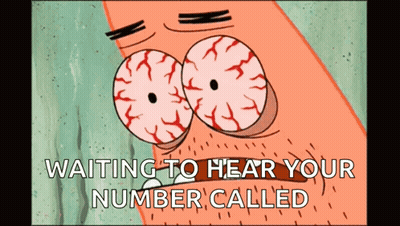 Patrick Star Waiting For Number Called GIF