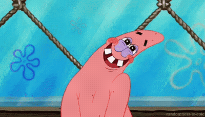 Patrick Star Walking Down Road GIF