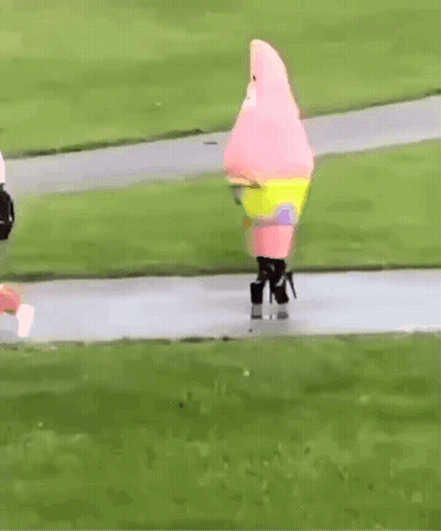 Patrick Star Walking GIF