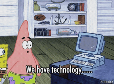 Patrick Star We Have Technology Computer GIF