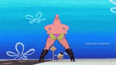 Patrick Star Wearing Black Boots GIF