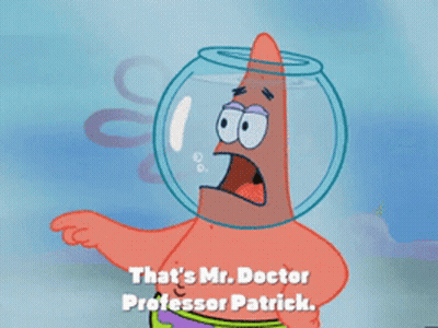 Patrick Star Wearing Fish Bowl On Head GIF