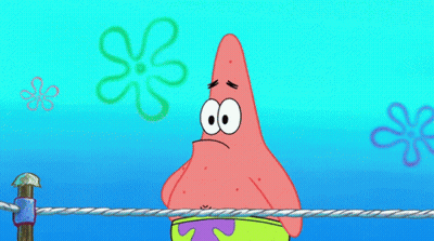 Patrick Star Wiping Nose GIF