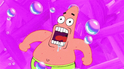 Patrick Star With Bubbles GIF