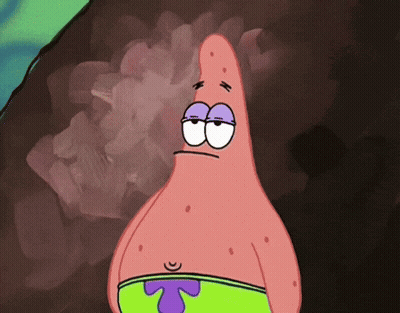 Patrick Star With Purple Eye GIF