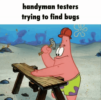 Patrick Star Working On Picnic Table GIF