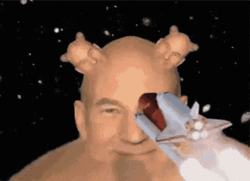 Patrick Stewart Weird Animation GIF