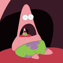 Patrick Surprised Reaction Meme GIF