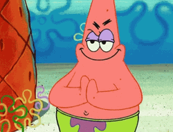 Patrick The Star Doing Birdman Hand Rub GIF