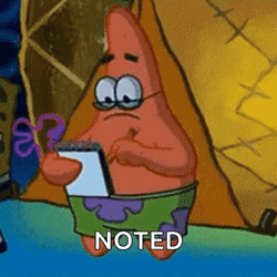 Patrick The Star Noted Checklist  GIF