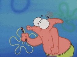 Patrick Trying To Make Bubbles GIF