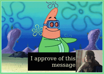 Patrick VR Headset I Approve Of This Message GIF