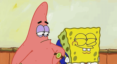 Patrick Wearing Watch Saying Homework Time GIF