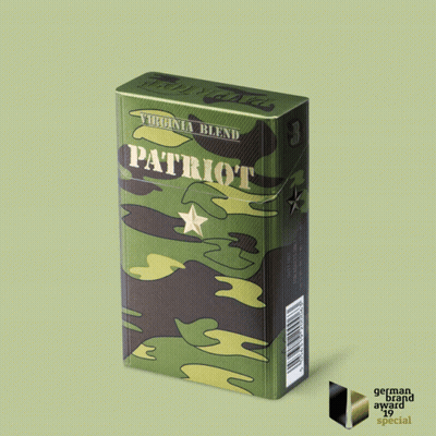 Patriot Cigarettes Pack With Star GIF