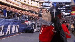 Patriot Mascot Costume GIF