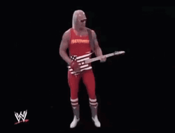 Patriotic Guy Plays Electric Guitar GIF