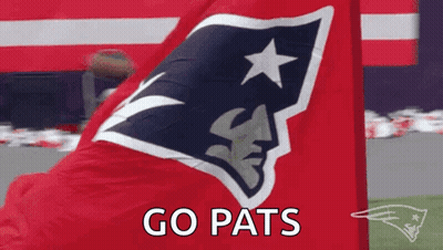 Patriots Flag Waving Go Pats