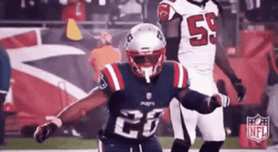 Patriots Football Player Running On Field GIF