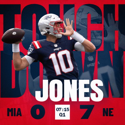 Patriots Player Jones Throwing Ball GIF