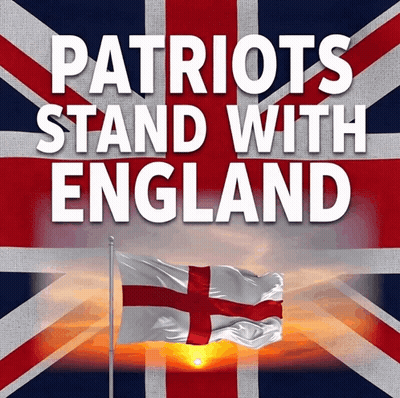 Patriots Stand With England Flag Poster GIF