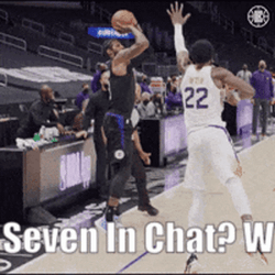 Paul George Seven In Chat GIF
