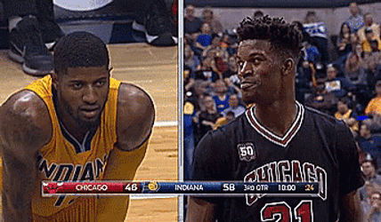 Paul George Vs. Jimmy Butler GIF
