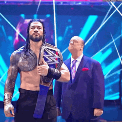 Paul Heyman Proud With Roman Reigns GIF