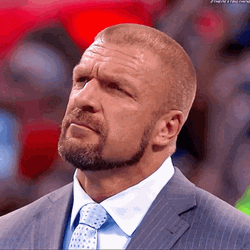 Paul Levesque Triple H Intense Look GIF