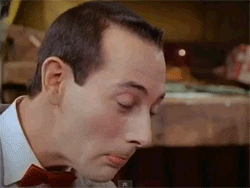Paul Reubens Pee Wee Herman Funny Amazing Reaction  GIF