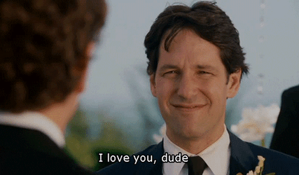 Paul Rudd Love You Man Wedding GIF